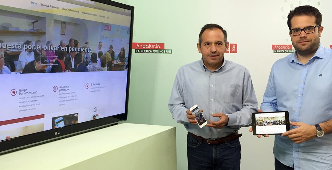El PSOE de Jaén estrena nuevo portal web con “toda la actividad orgánica y parlamentaria”