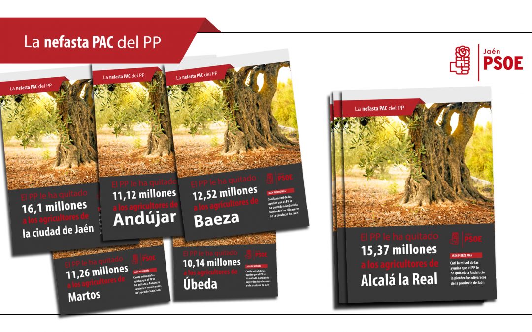 El PSOE inicia una campaña con las pérdidas de la PAC pueblo a pueblo y convoca una concentración frente al Ministerio de Agricultura