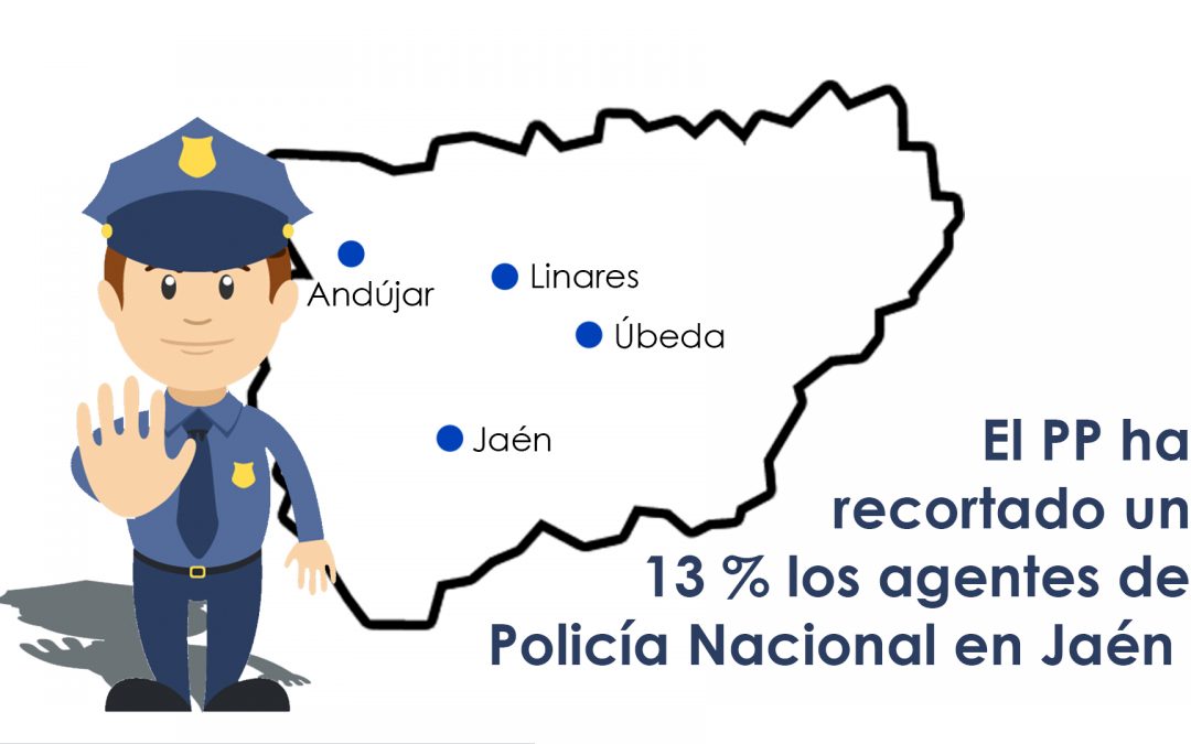 El Gobierno reconoce que ha recortado un 13% el número de policías en la provincia después de que el PSOE lo elevara un 32%