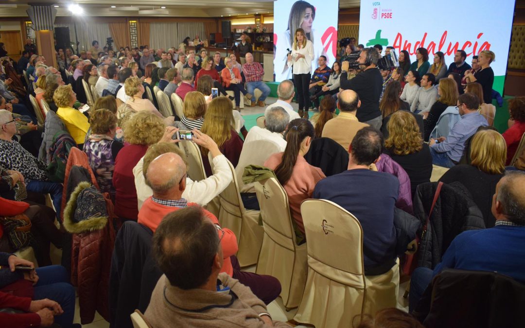 Susana Díaz advierte contra “el tridente de ultraderecha” que pone en cuestión la autonomía de Andalucía