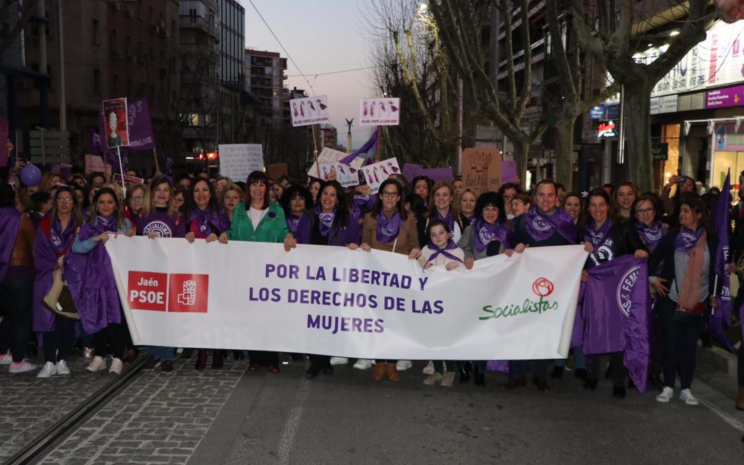 El PSOE de Jaén se vuelca con el 8-M