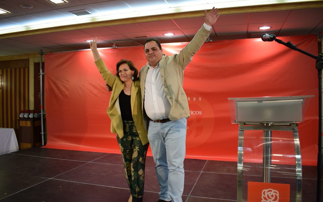 Carmen Calvo pide el voto para una mayoría suficiente del PSOE en Martos: “La ciudad no puede enredarse. Víctor tiene trazados los próximos 4 años”