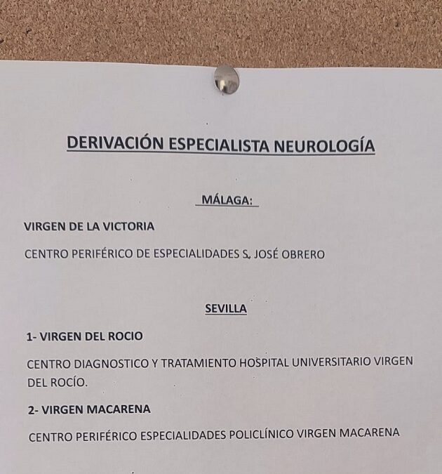 Nuevo escándalo: La Junta manda a pacientes de neurología de Jaén a hospitales de Málaga y Sevilla
