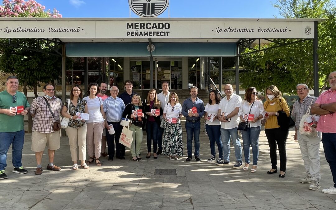 Reparto electoral del PSOE de Jaén en el Mercado de Peñamefécit