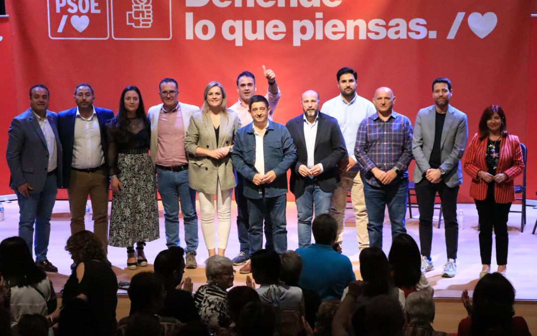 El PSOE presenta a sus 10 candidatos en La Loma: “Vamos a por todas en esta comarca”