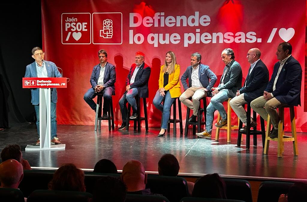 El PSOE presenta a sus 7 candidatos en la comarca de Jaén con “ilusión” por seguir transformando sus municipios