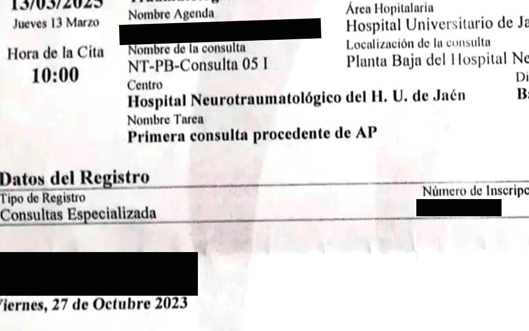 La Junta está dando citas ya para 2025 en el Hospital de Jaén