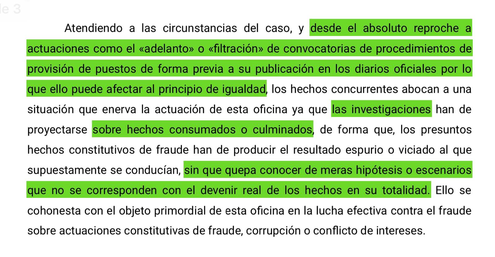 La Oficina Antifraude reprocha al presidente del PP de Jaén la filtración de las bases de la convocatoria de un cargo público