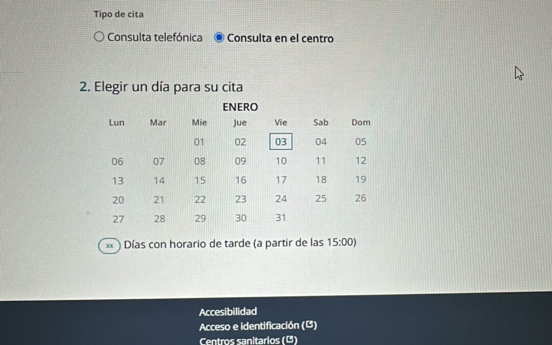 Centros de Salud de la provincia ya no dan cita hasta 2025