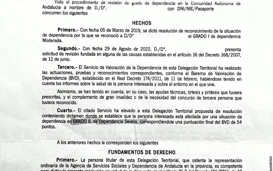 Dependientes llevan 30 meses esperando para que les revisen y apliquen las ayudas de su Grado