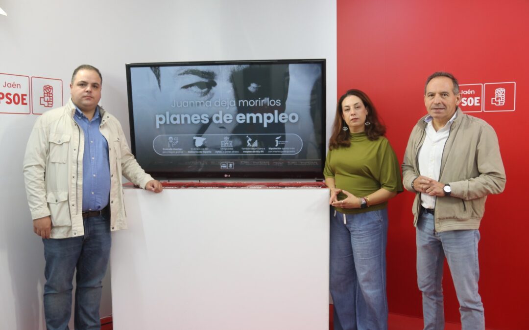 El plan de empleo de la Junta son “migajas” para Jaén: menos de la mitad del dinero que venía en 2018 con Gobiernos socialistas